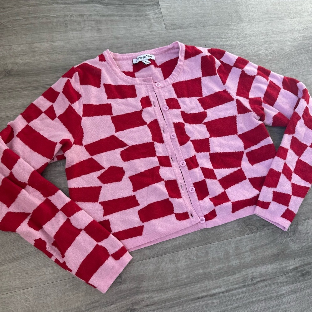 Playtime Sweater in Pink and Red